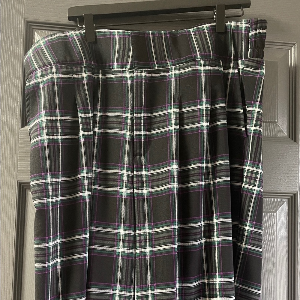Torrid Black Plaid Pants - Picture 2 of 10